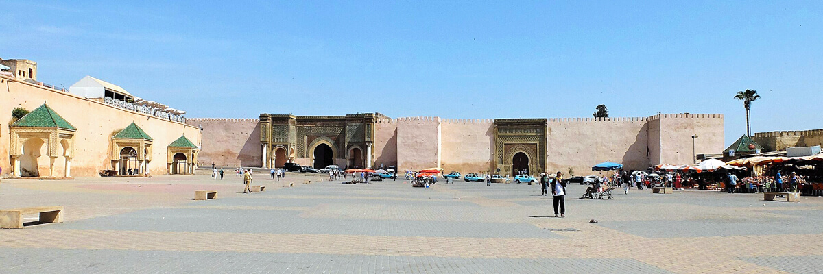 Place El-Hedim with the Bab Mansur by R. Prazeres