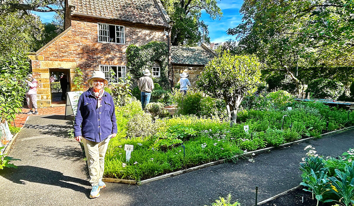 Alison at Captain Cook's Parents Cottage