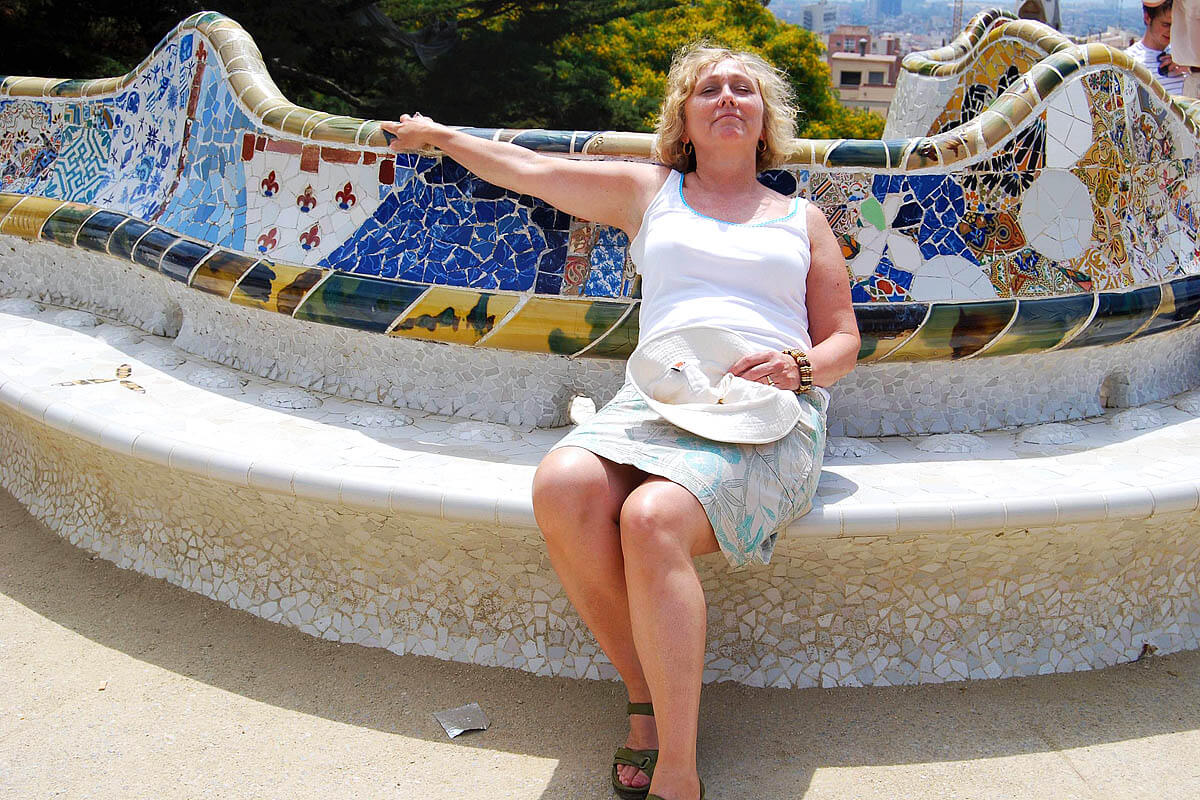 Gaudi park bench, Guell Park, Barcelona
