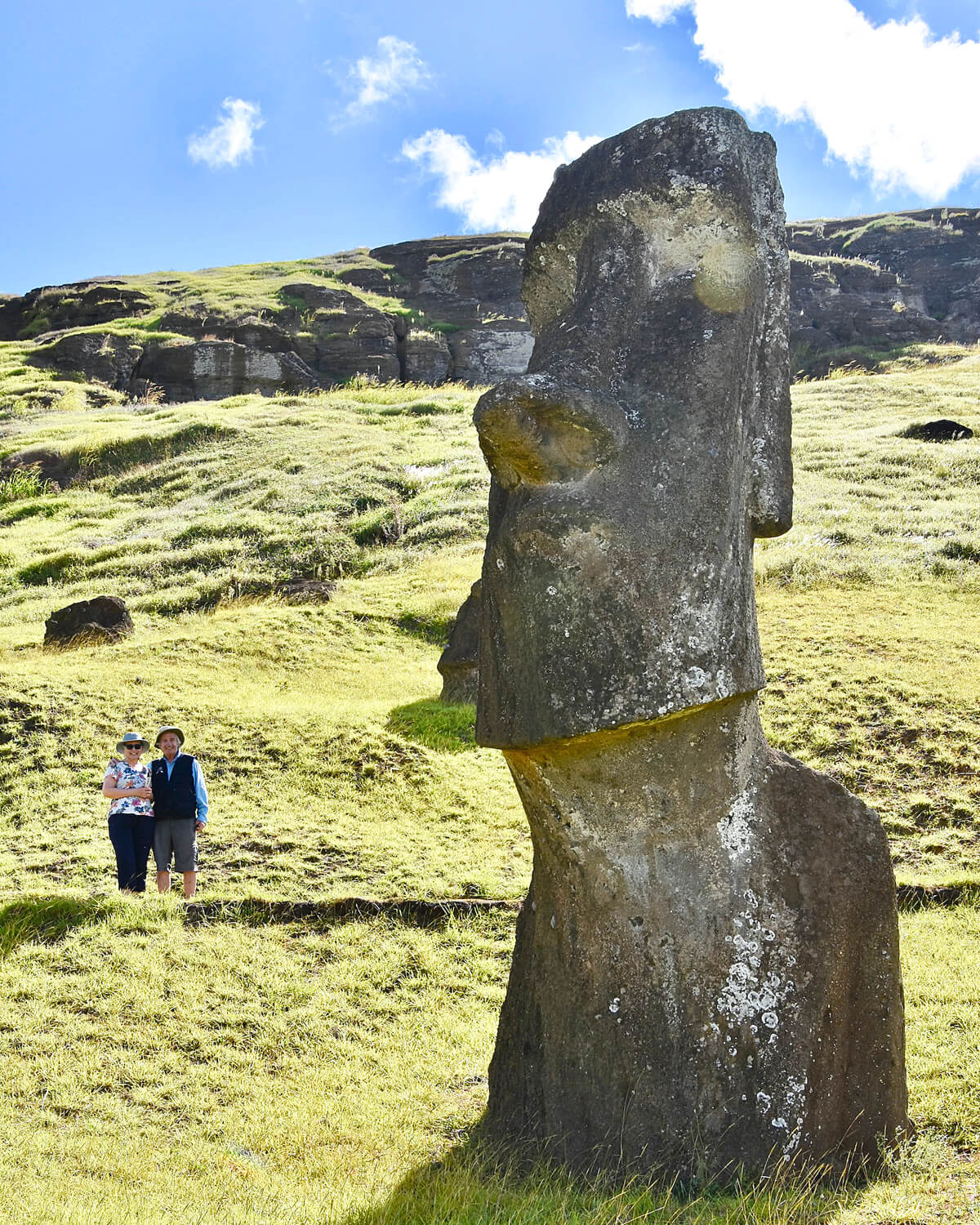 Walking Among the Moais