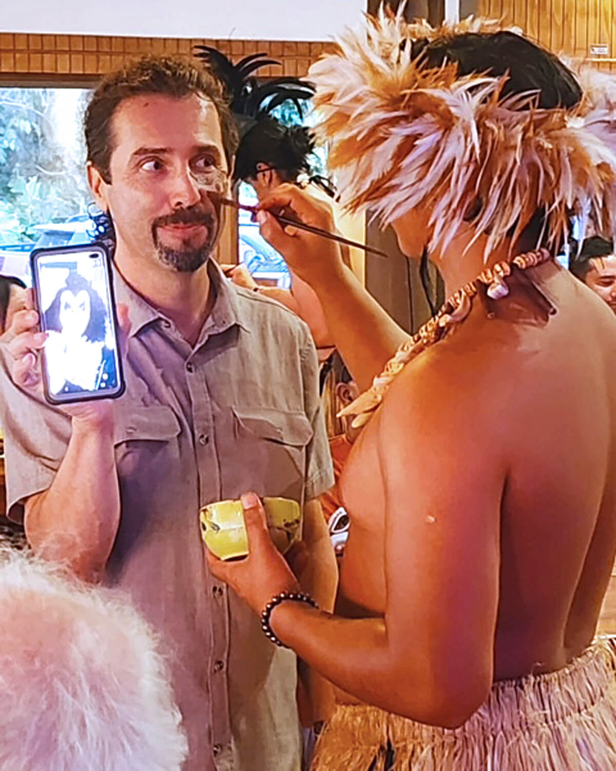 Chris Getting Done Up