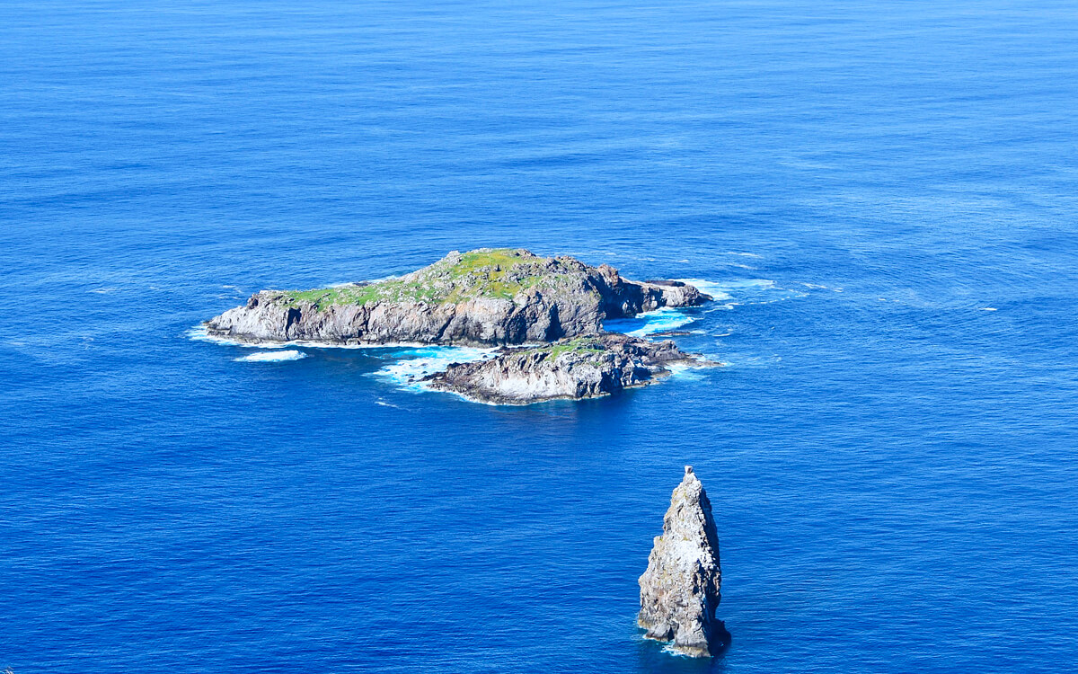 Motu Nui and Motu Iti