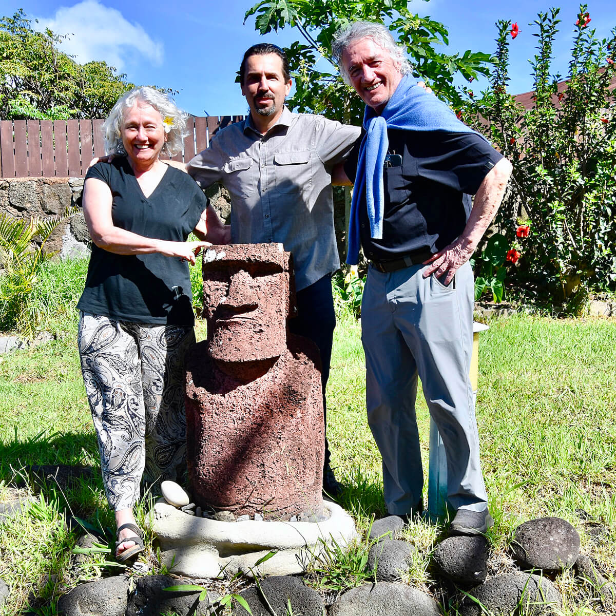 With Chris Tripodi on Rapa Nui
