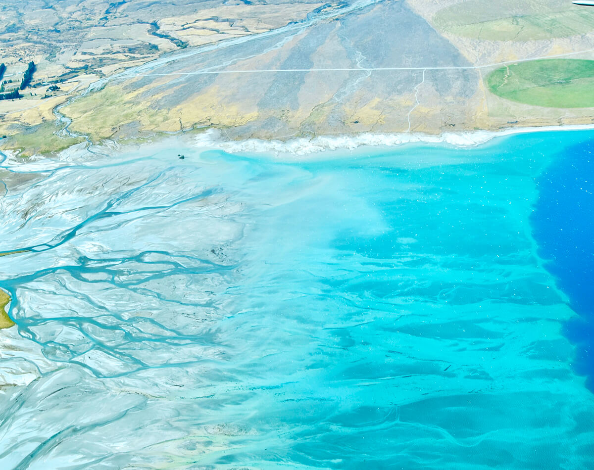 Flowing into Lake Pukaki