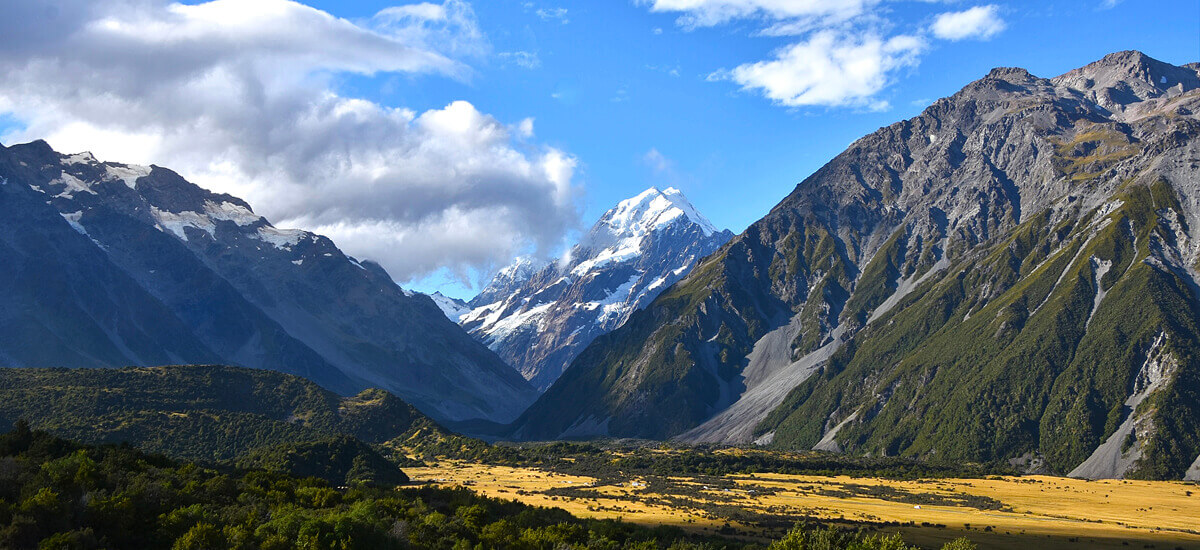 Mt. Cook from the Hermitage Hotel