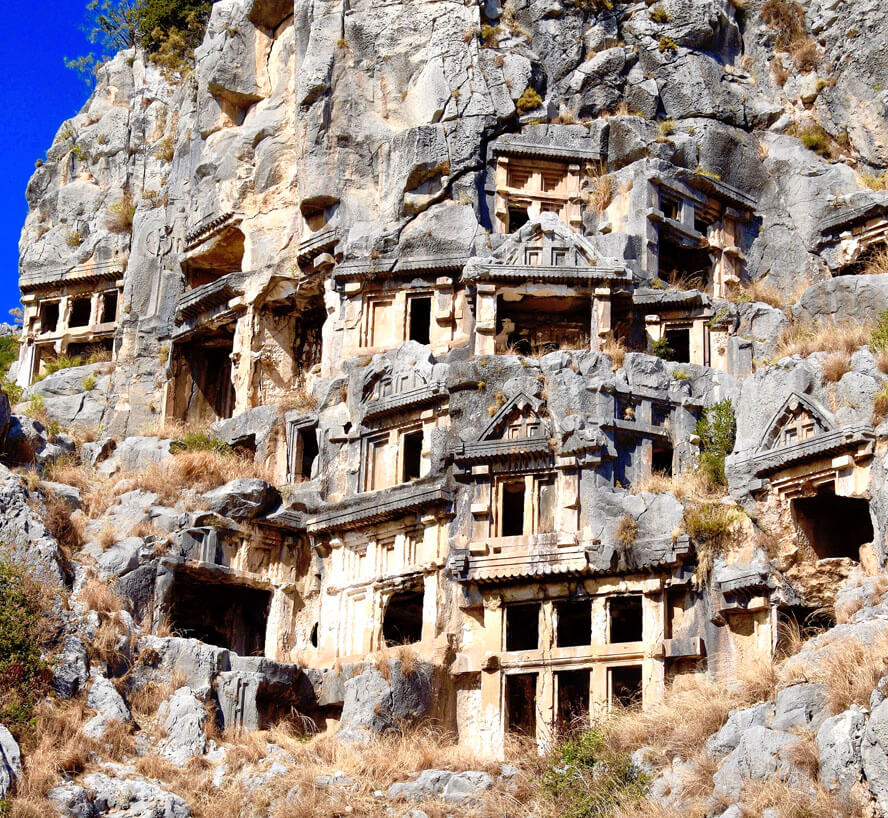 Lycian Tombs Close Up