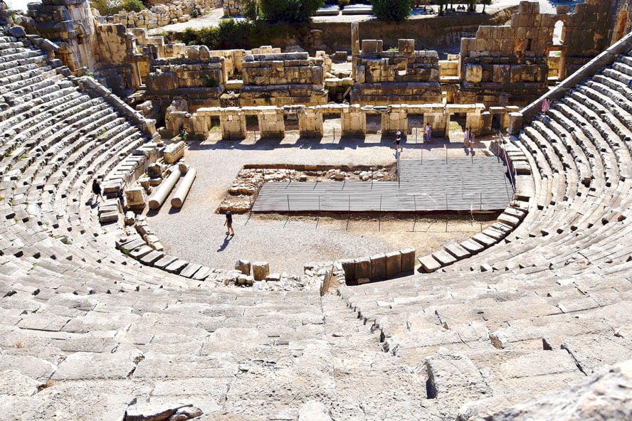 Looking Down at the Stage