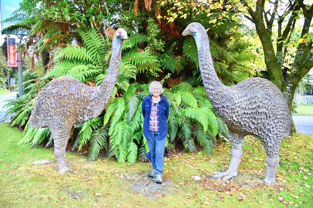 Alison with Giant Moas