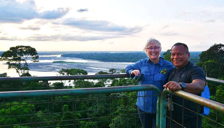 Alison & Sergio on the Tower