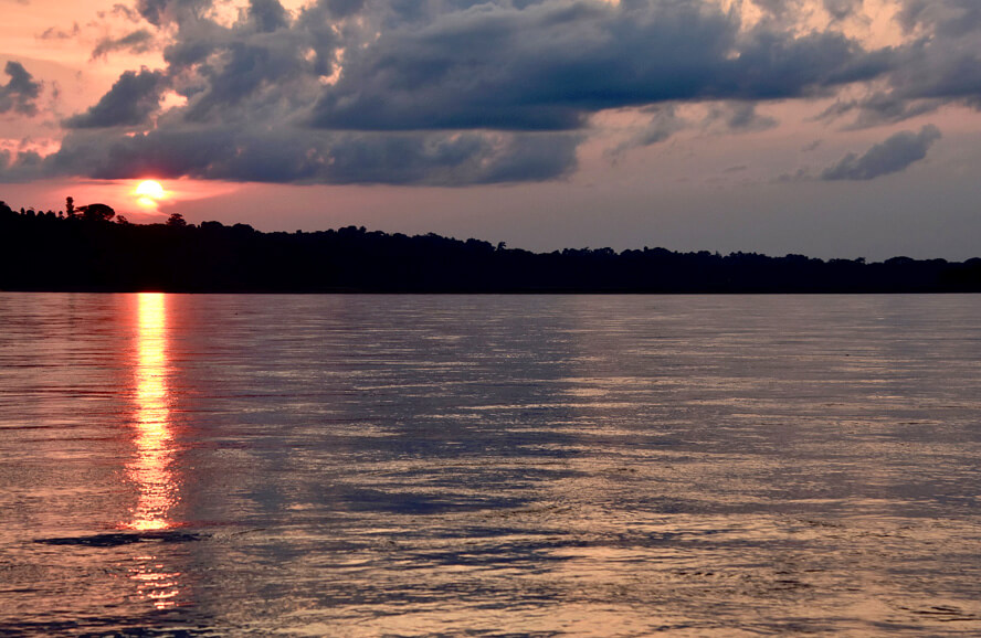 Sunset in Amazonia