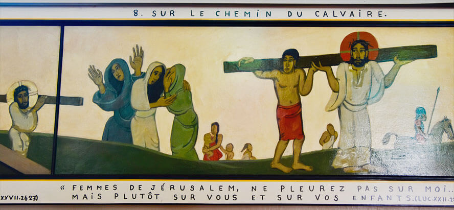 Station of the Cross 8 – Simon of Cyrene Helps Carry the Cross