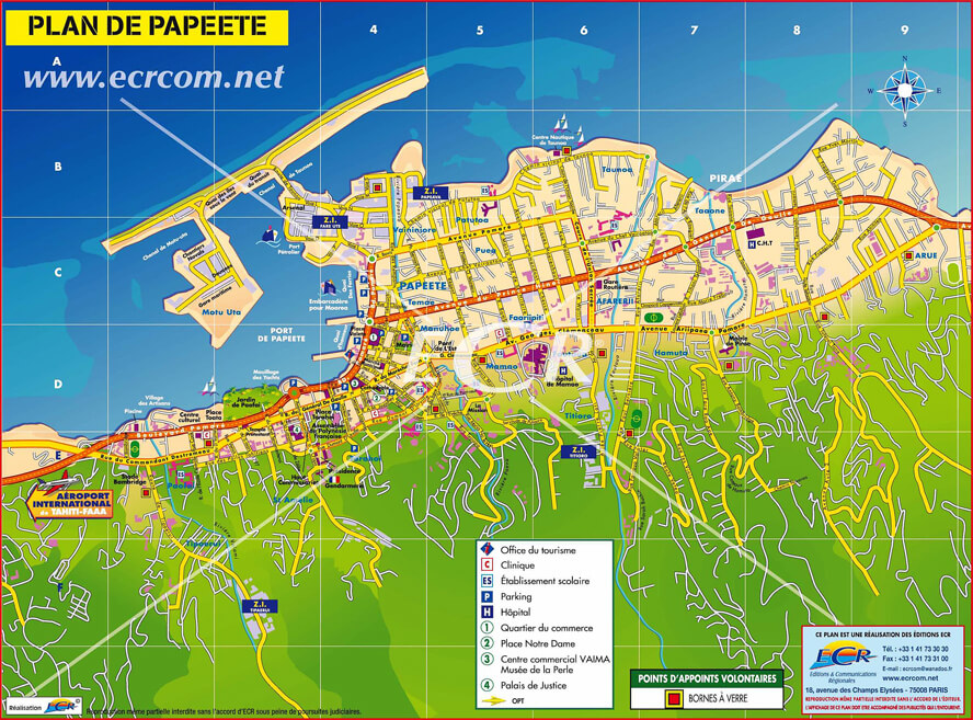Map of Papeete