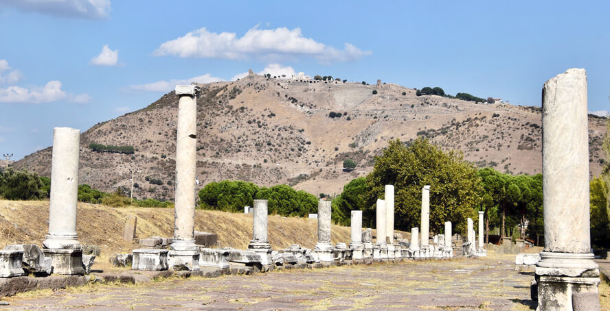 View of the Acropolis from the Asclepeion. Galen and the Asclepeion of Pergamon.