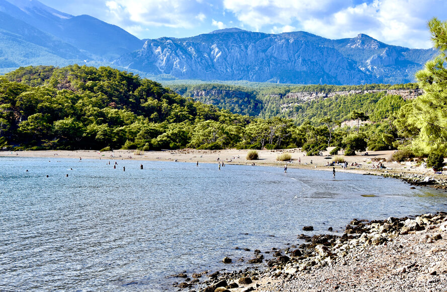 One of Two Beaches at Phaselis