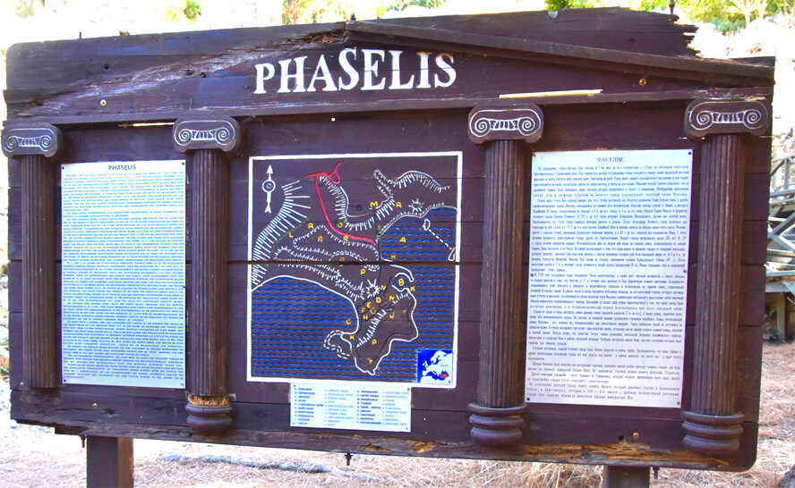 Map of Phaselis