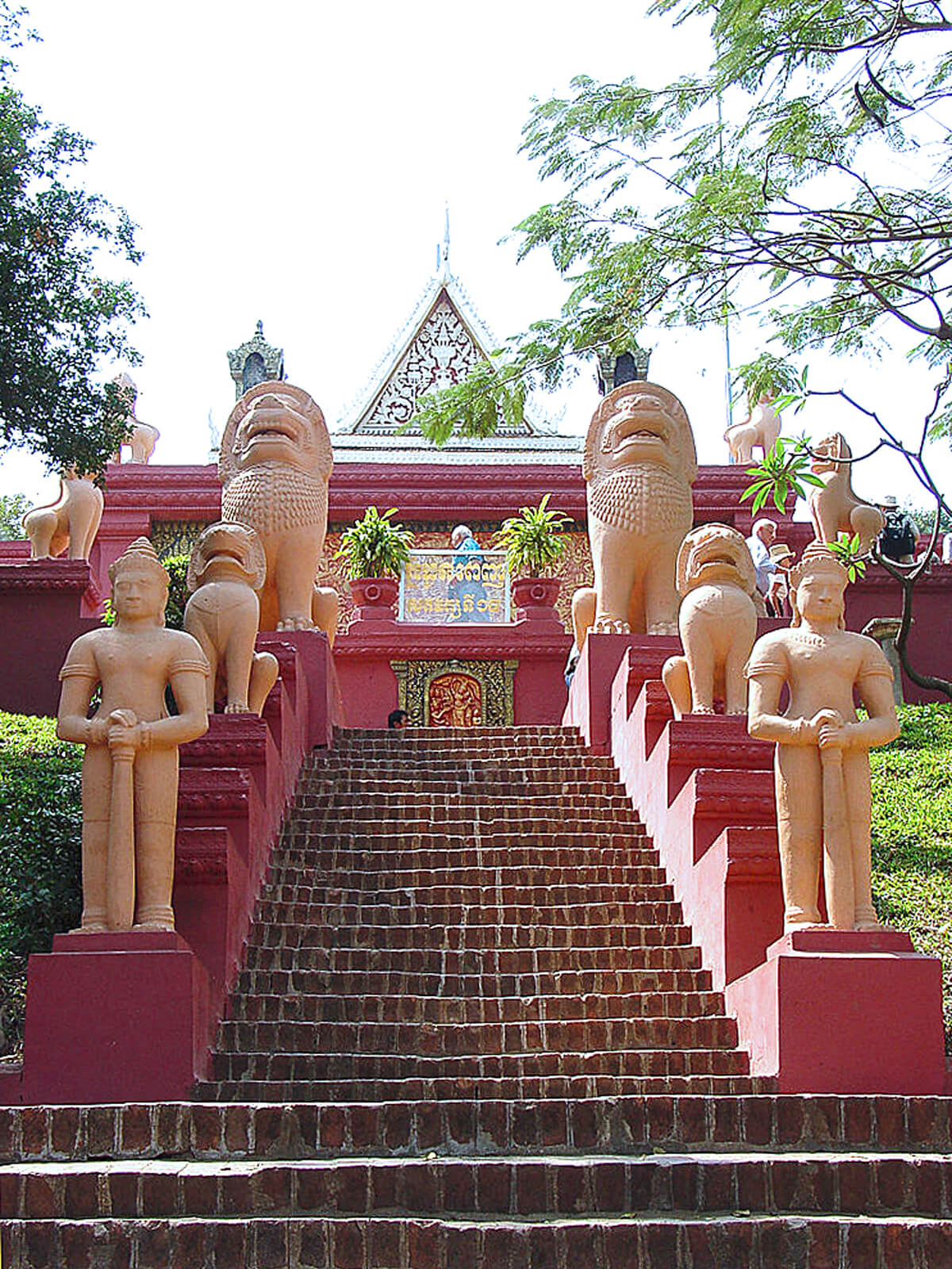 Stairs to Wat Phnom by Michael Gunther