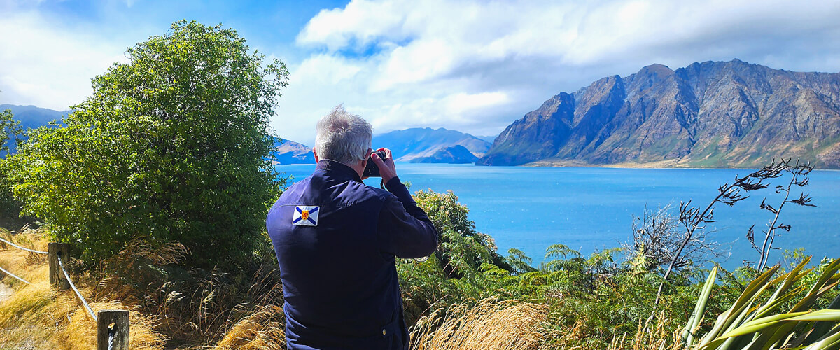 Photographing Lake Hawea