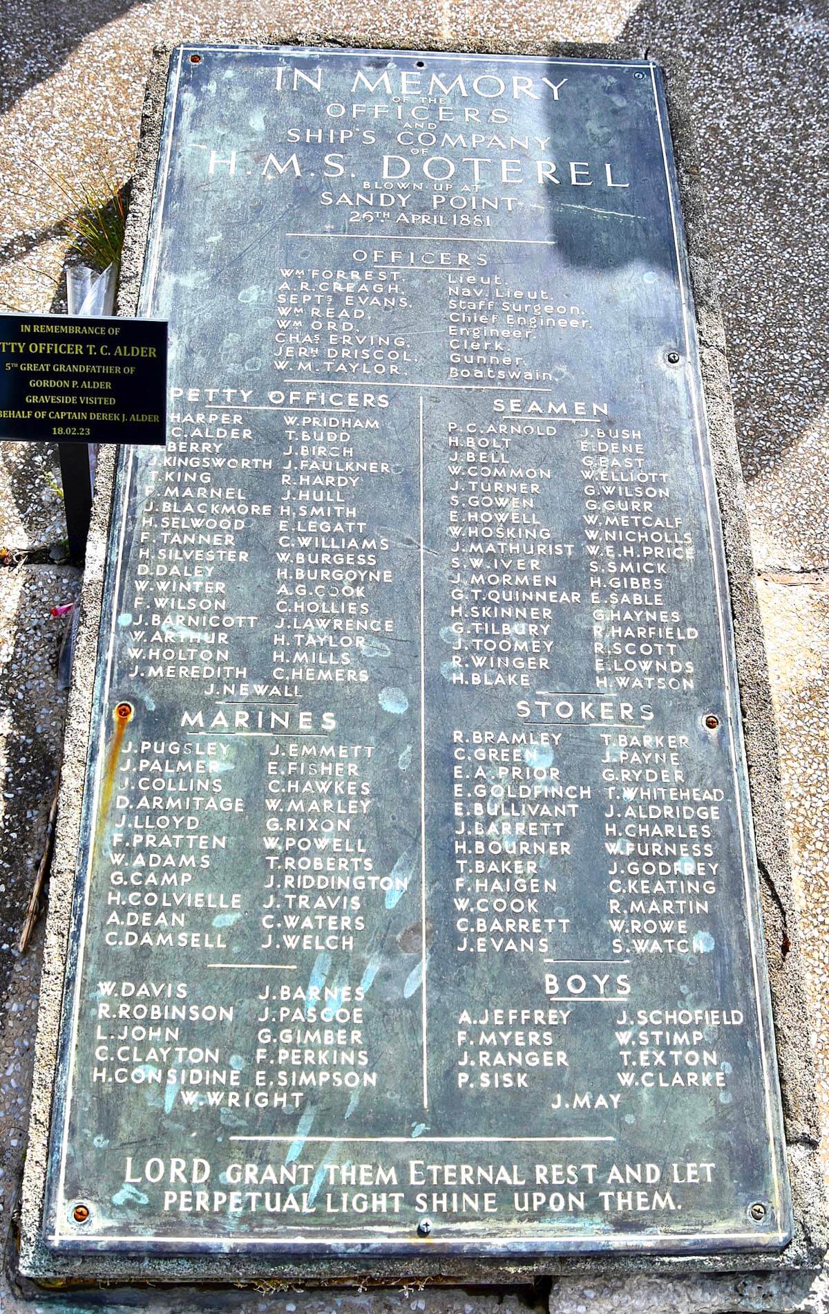 HMS Doterel Victims