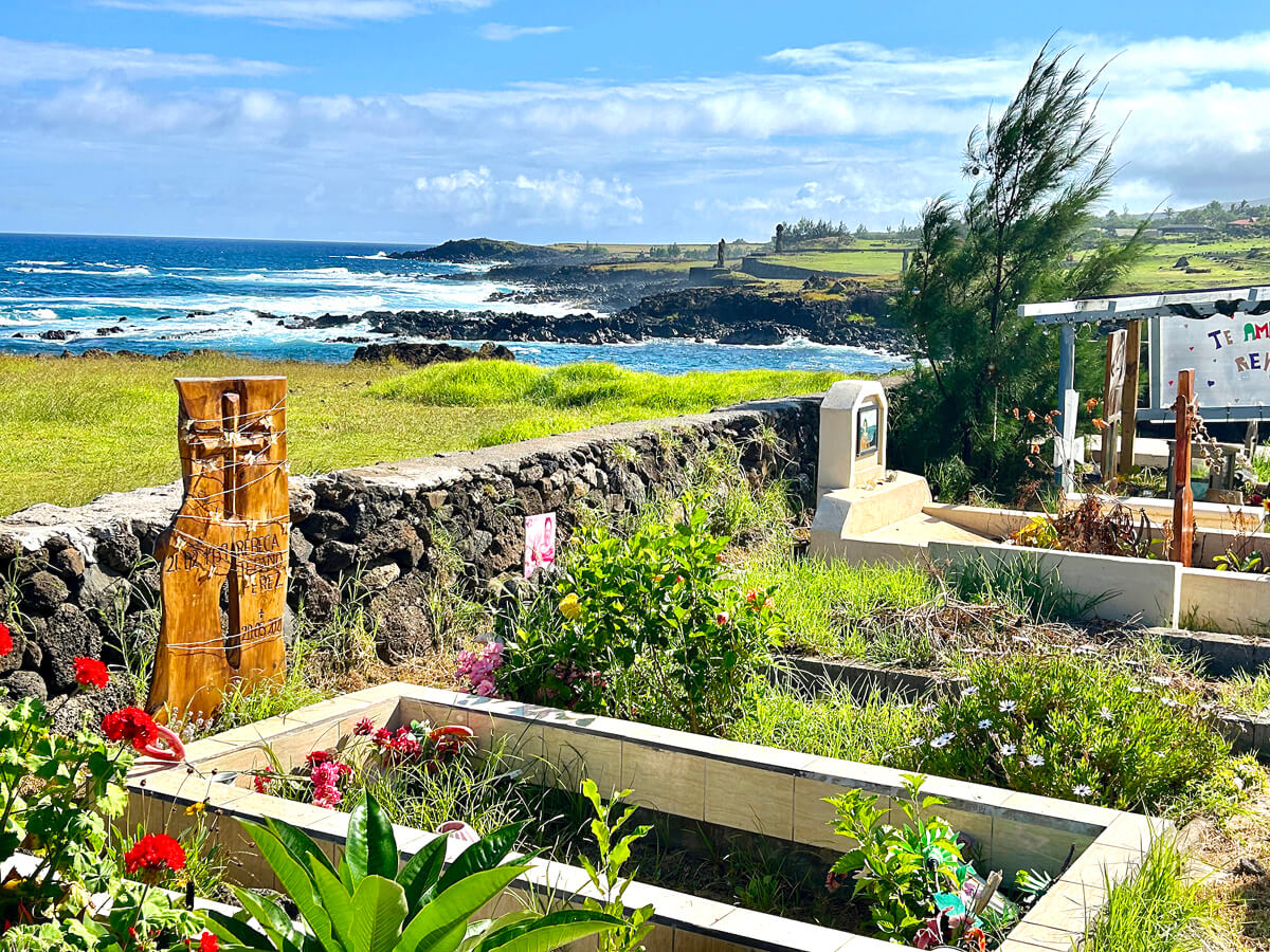 Cemetery with Moia in the Background