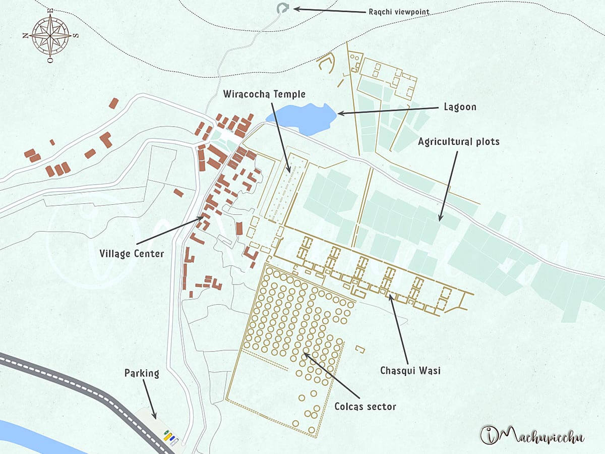 Map of Raqchi