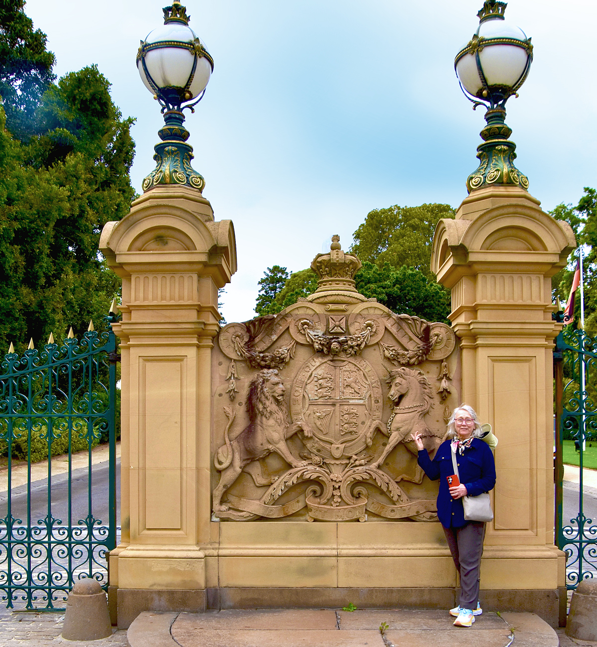 Alison at the Lieutenant-Governor's Gate