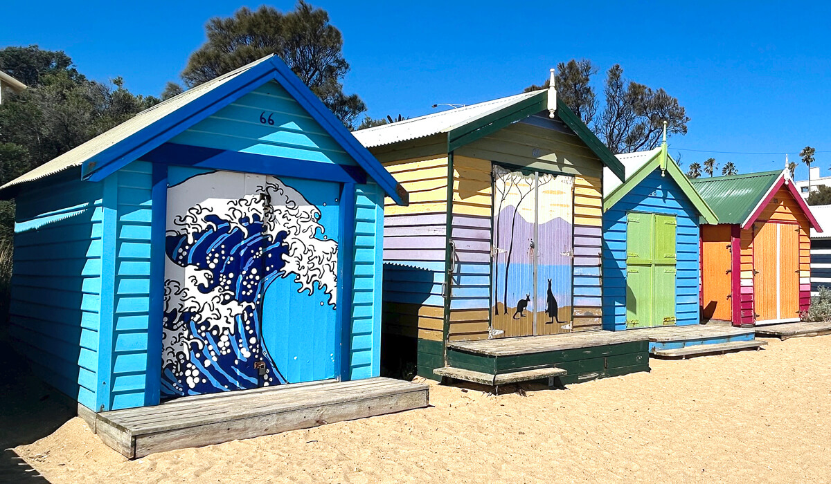 Colourful Bathing Boxes