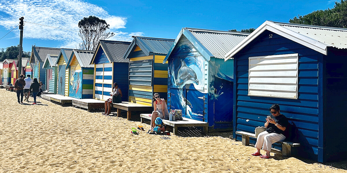 Brighton Beach Bathing Boxes