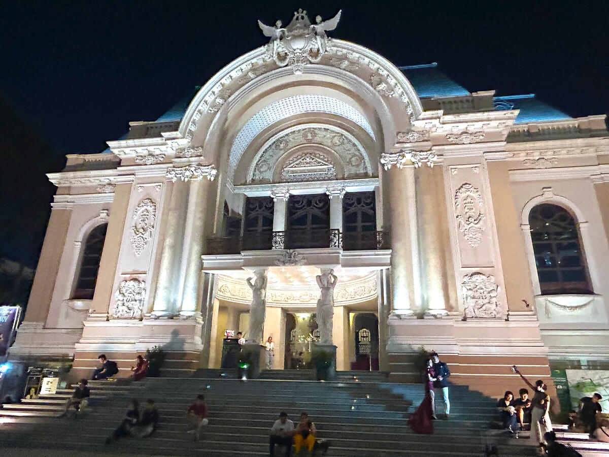 Opera House at Night in Saigon