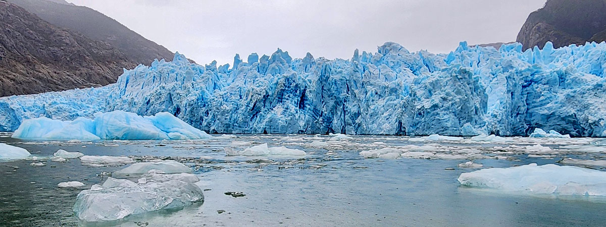 Glacier Walls are 230 Feet High