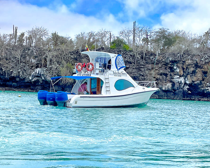 Out Boat to Santa Cruz