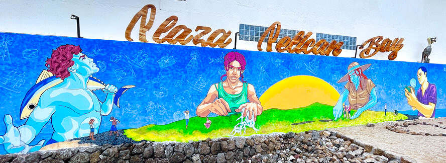 Pelican Bay Mural – Fisherman, Farmer, Tourism & Scientific Research