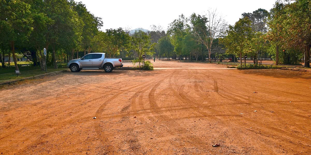 Deserted Parking Lot