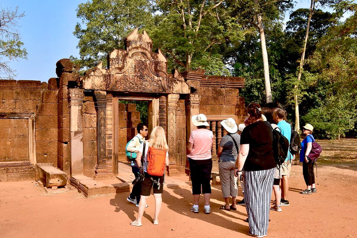 Our Group at the Entrance to Banteay Srei