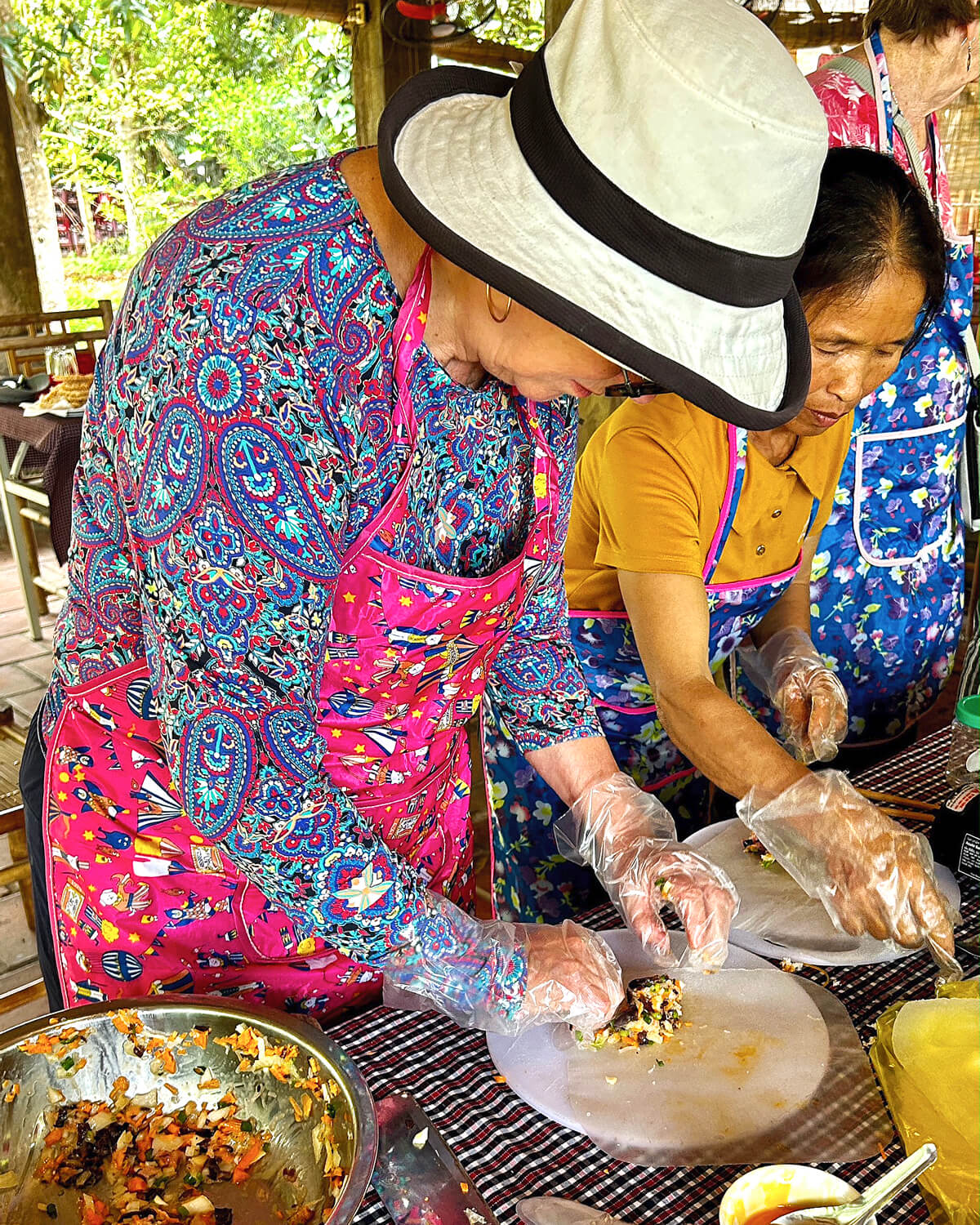 Wrapping the Spring Rolls