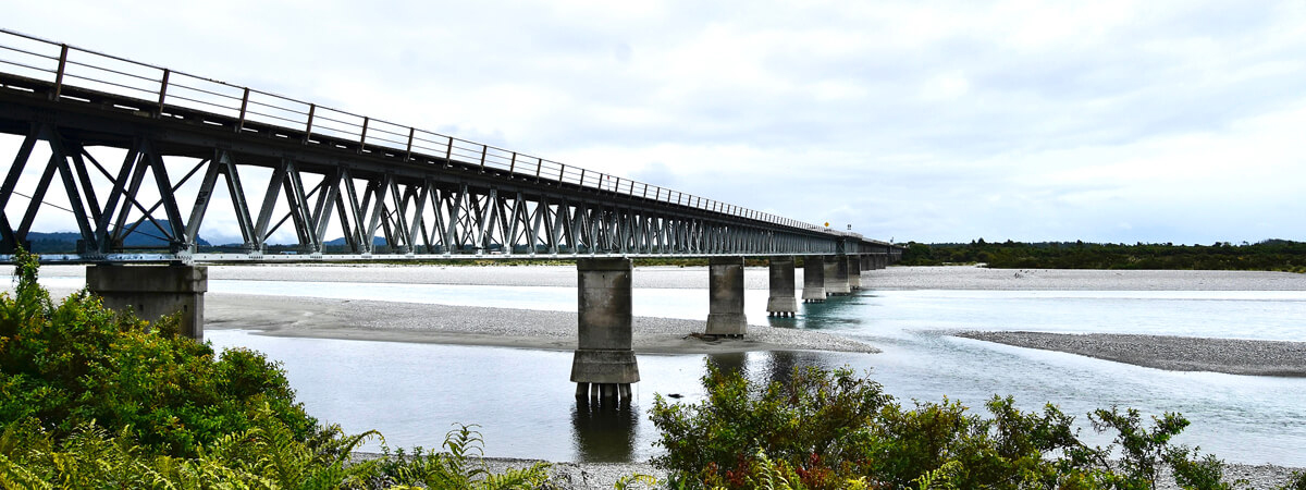 Longest Single Land Bridge in New Zealand, Haast River