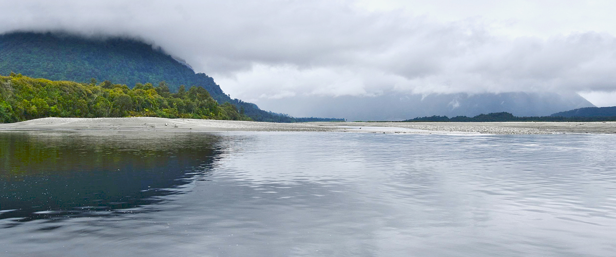 Misty Morning on the Haast River