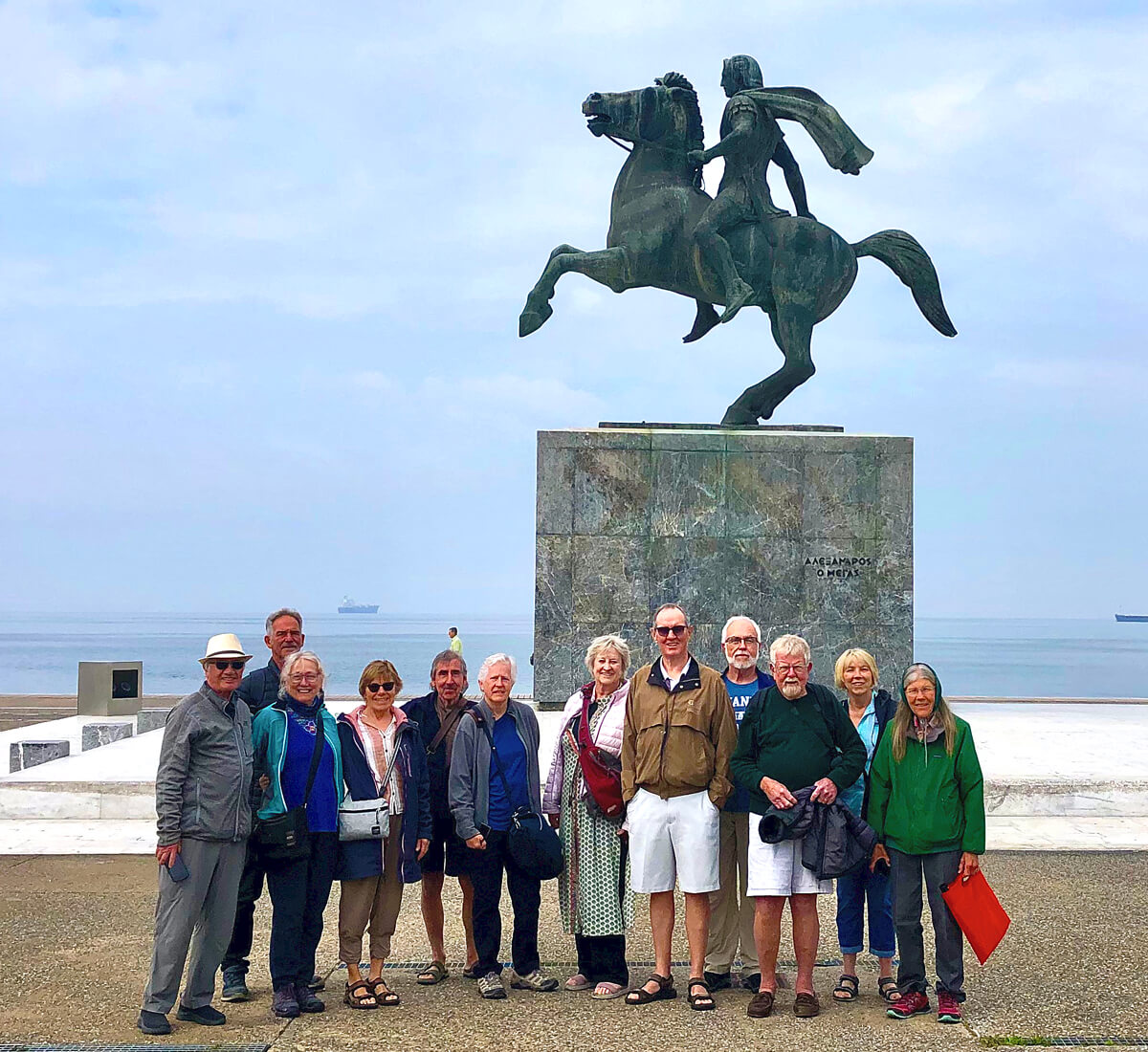 At the Alexander Monument