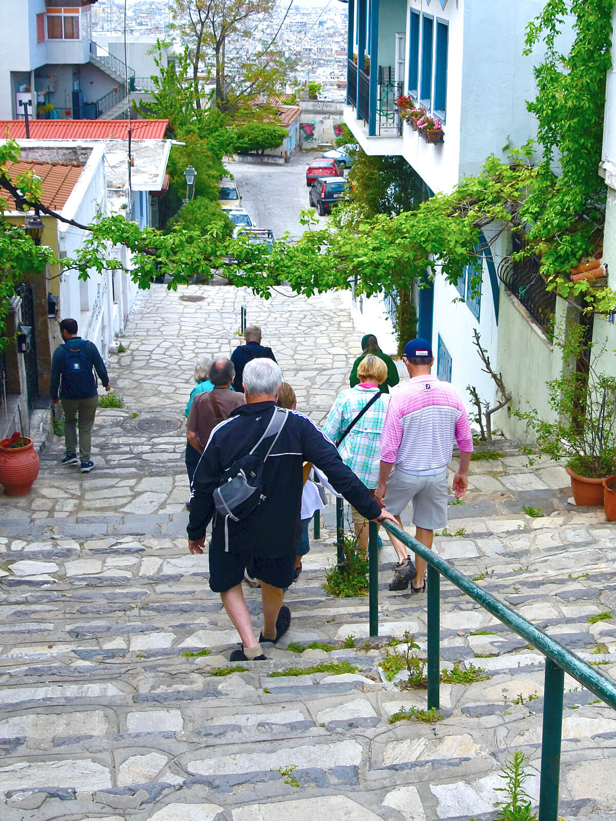 Descending Stairs in the Ano Poli