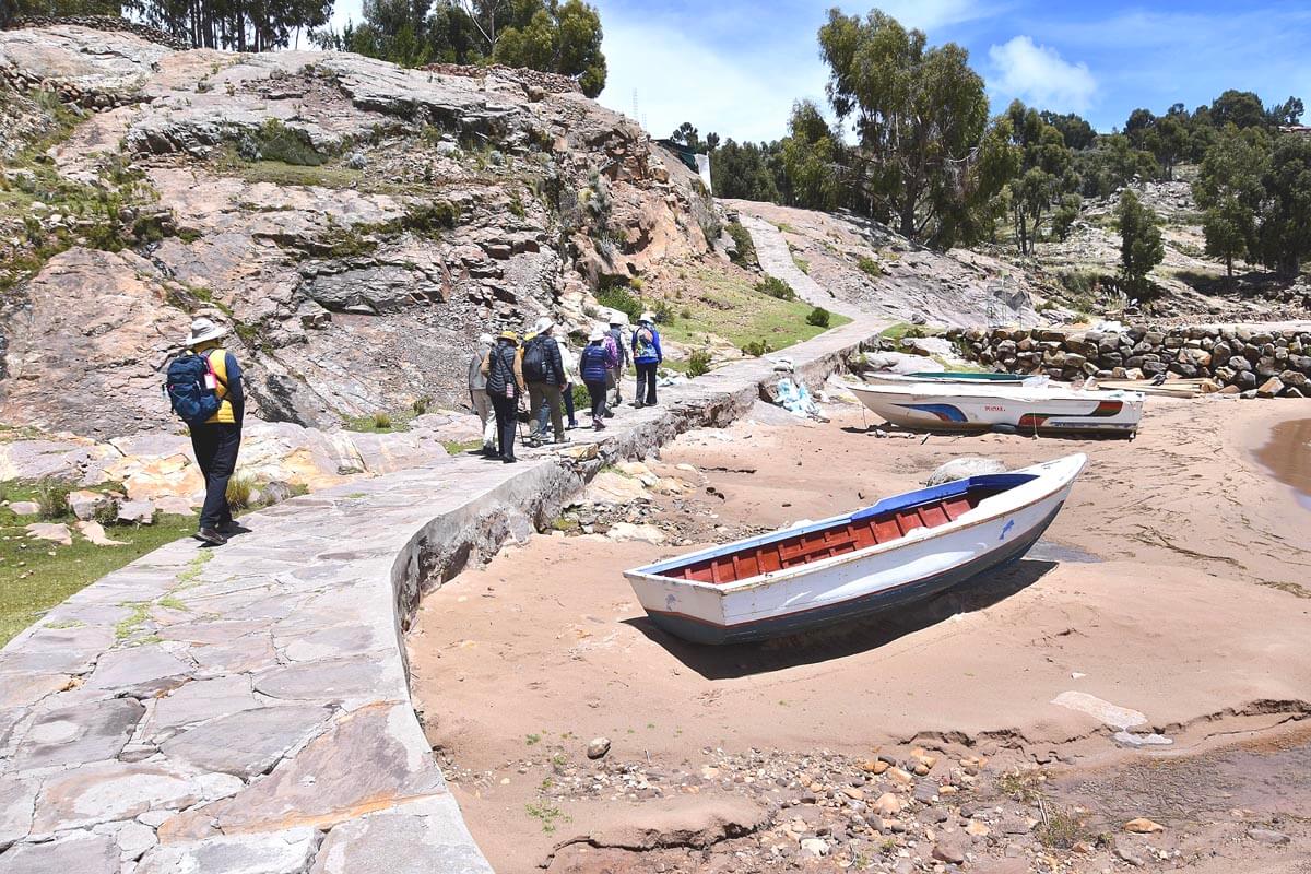 AA Group Heading Inland on Taquile