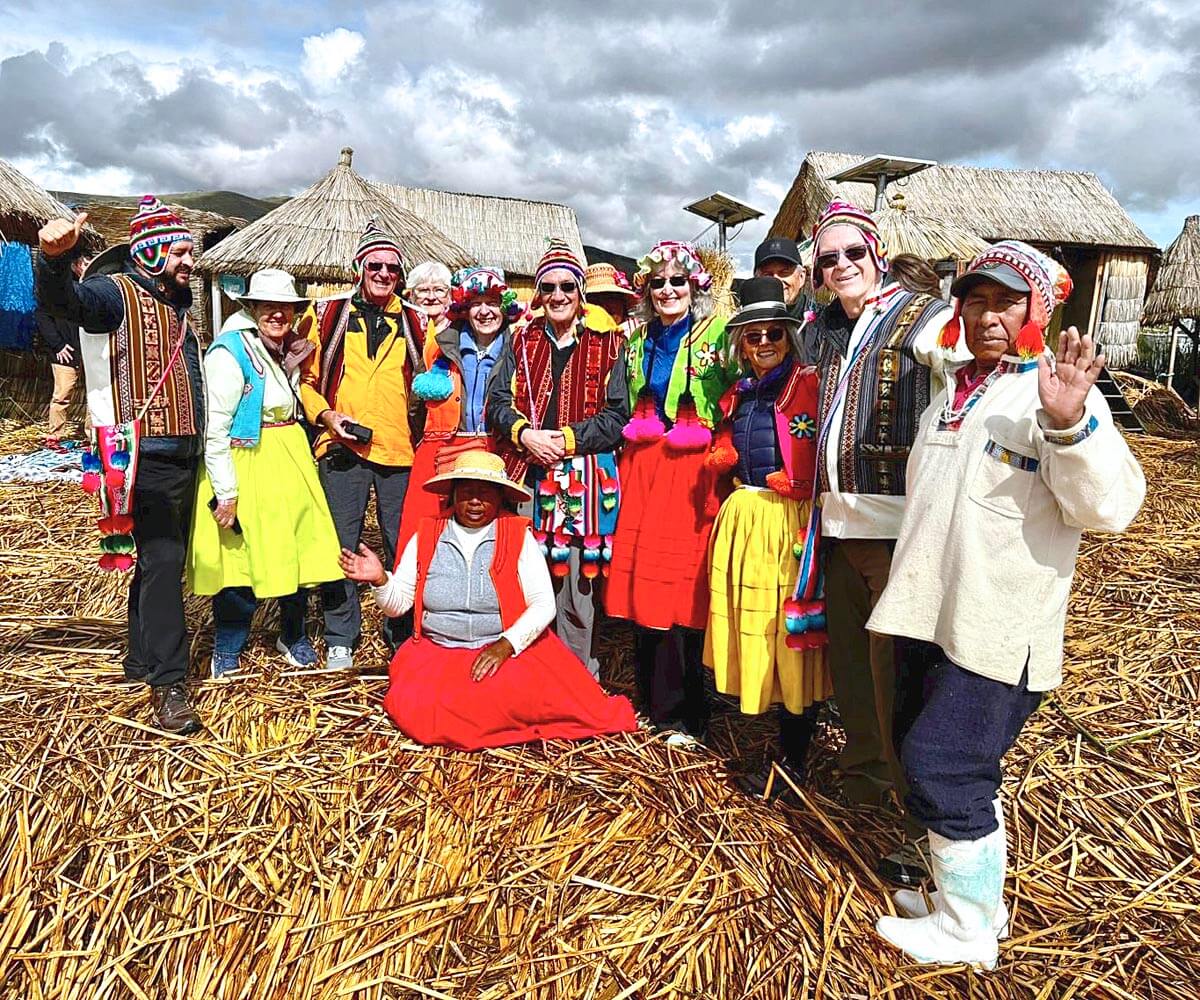 AA Group in Traditional Uros Dress