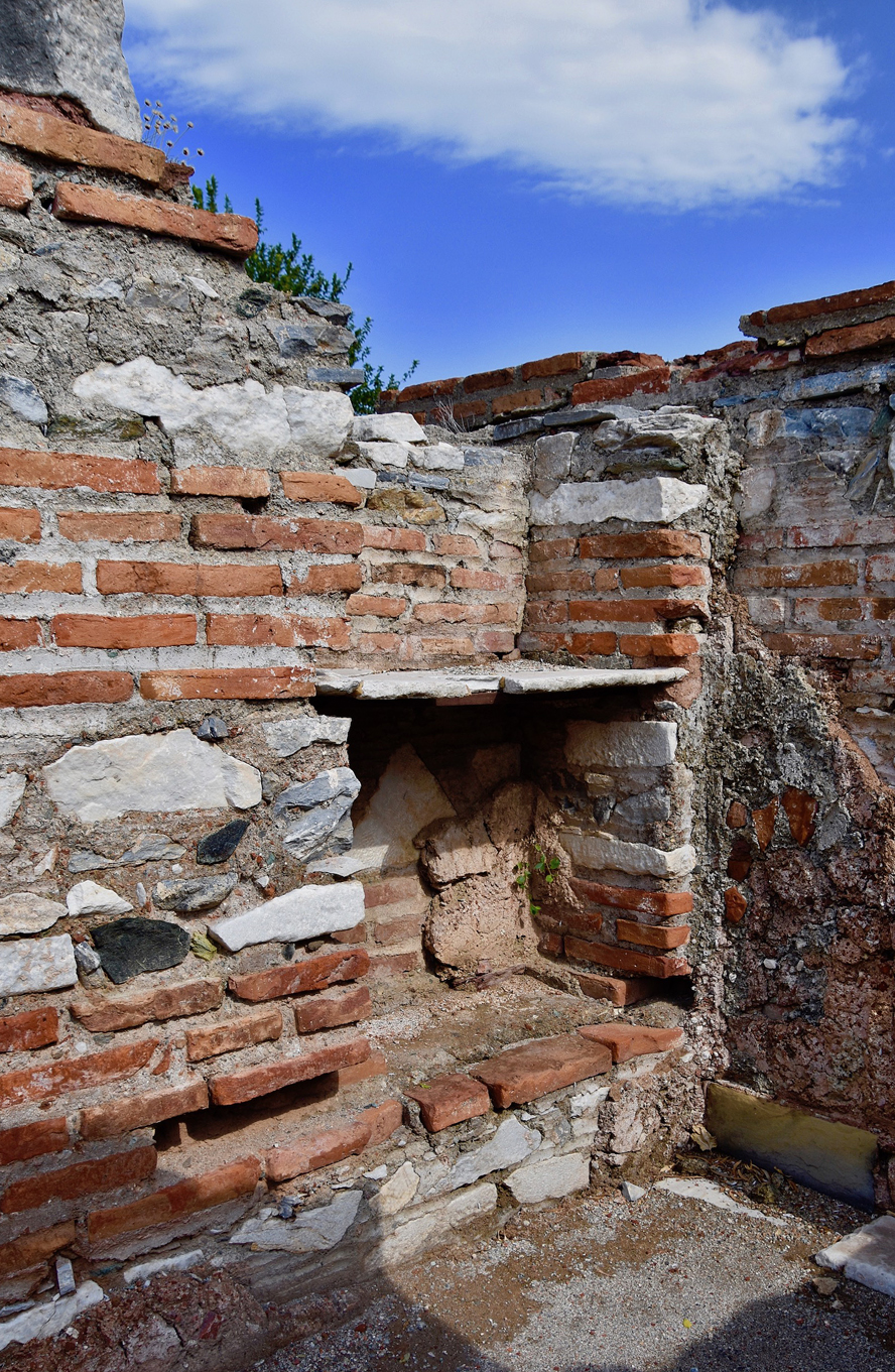 Treasury – Early Safety Deposit Box. Basilica of Saint John, Selcuk, Turkey.