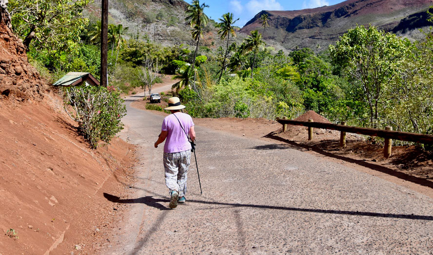Alison Walking Back to Vaipaee