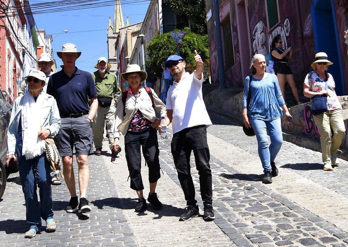 On the Streets of Valparaiso
