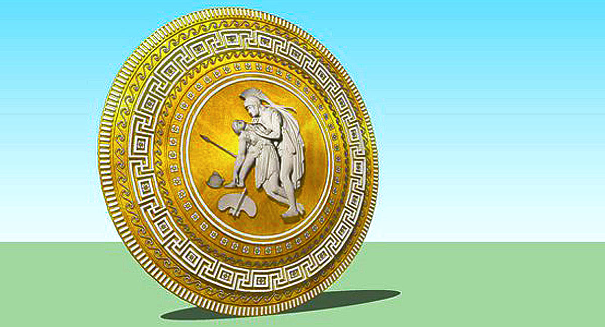 Philip's Ceremonial Shield as It Might Have Looked