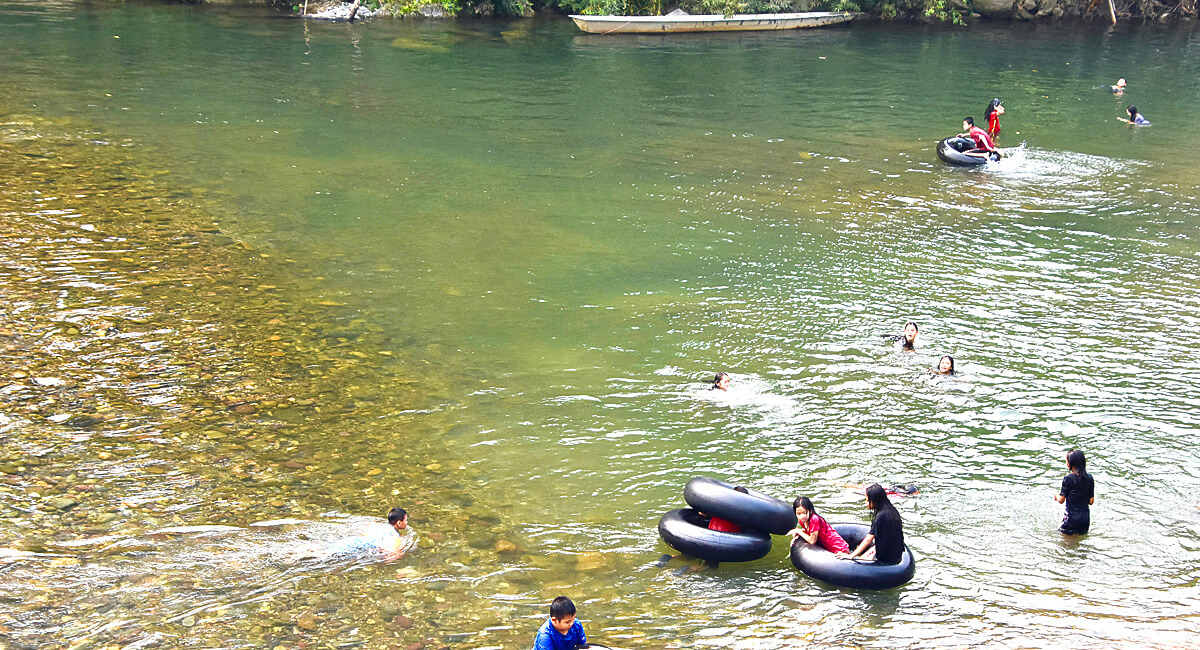 Having Fun on the Nam Song River