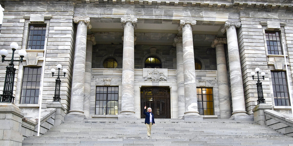 Alison at the NZ Parliament