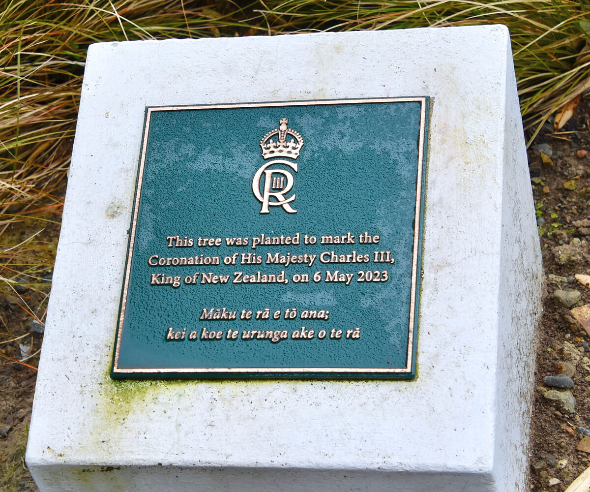 Plaque for a Tree Planted for King Charles III Coronation