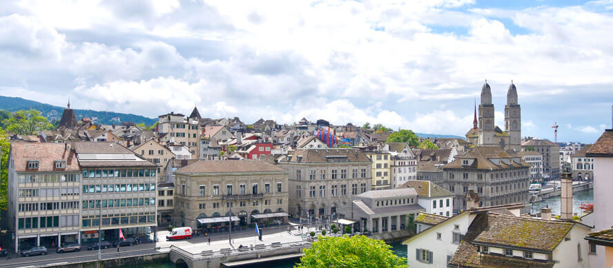 View of Grossmunster from the Lindenhof