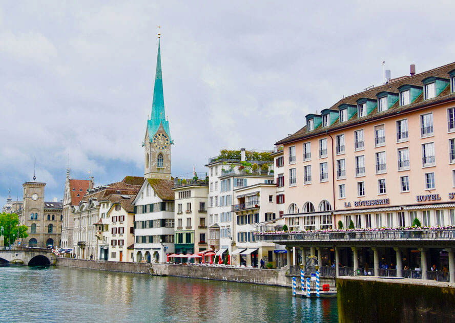 View of Fraumunster from the Bridge