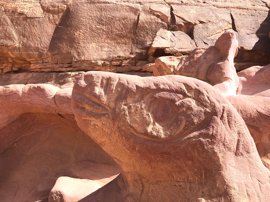 Scuplture: The Ancient Cities, Vast Deserts, and Salty Seas of Jordan.